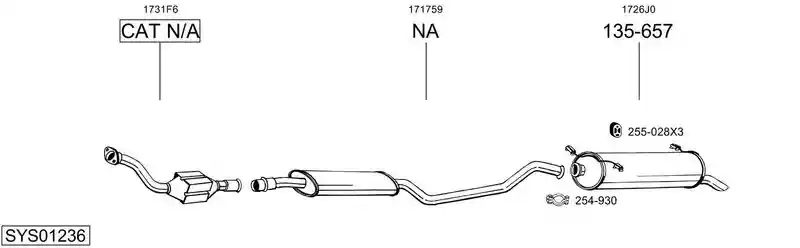BOSAL SYS01236
