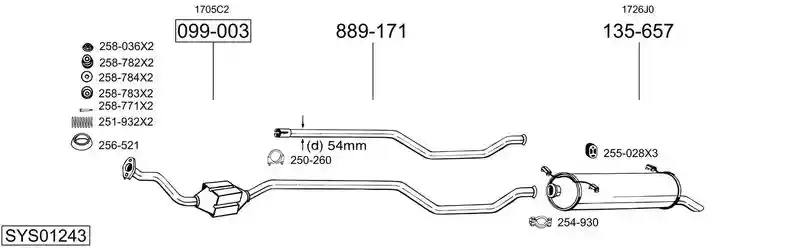 BOSAL SYS01243