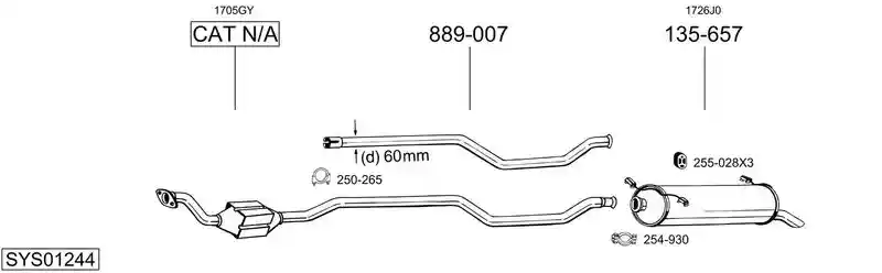 BOSAL SYS01244