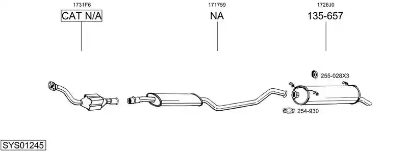 BOSAL SYS01245