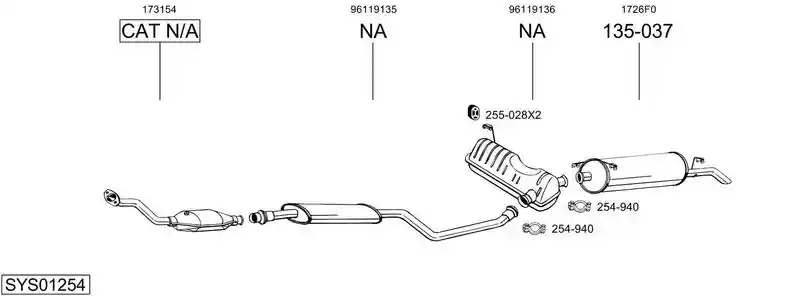 BOSAL SYS01254