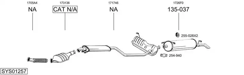 BOSAL SYS01257