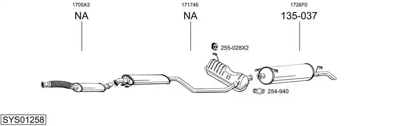 BOSAL SYS01258