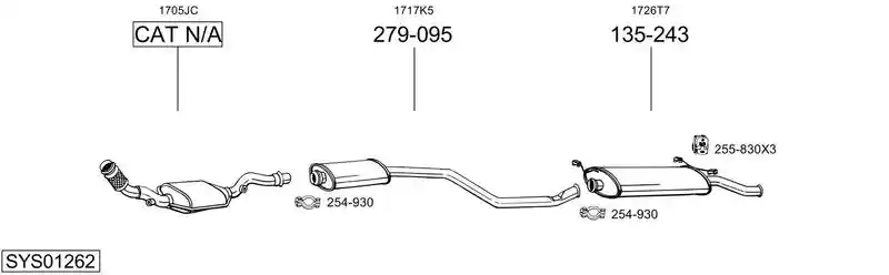 BOSAL SYS01262