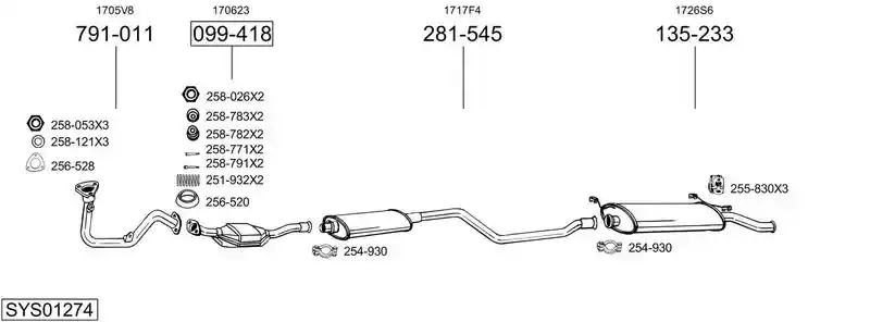 BOSAL SYS01274