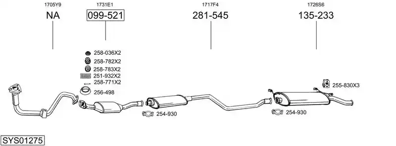 BOSAL SYS01275