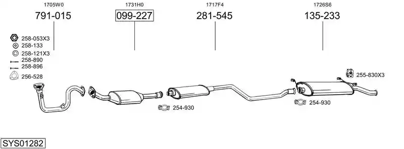 BOSAL SYS01282