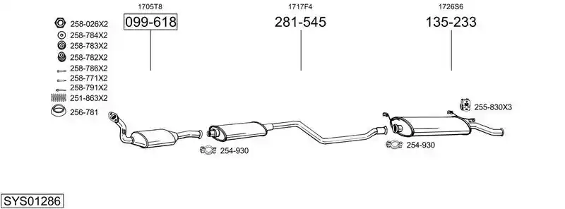 BOSAL SYS01286