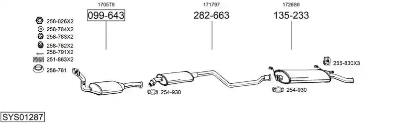 BOSAL SYS01287
