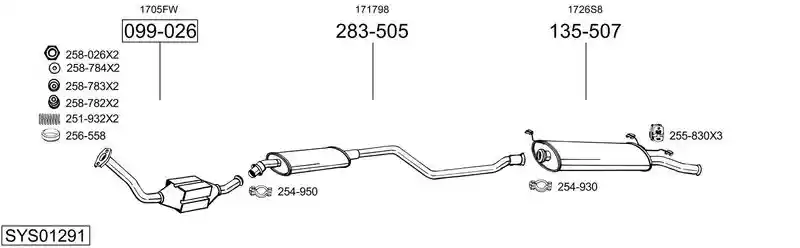 BOSAL SYS01291