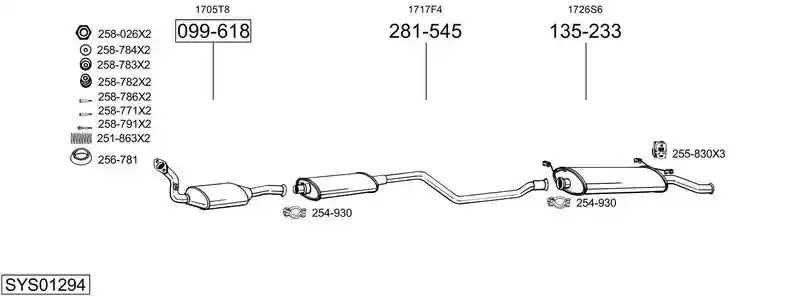 BOSAL SYS01294