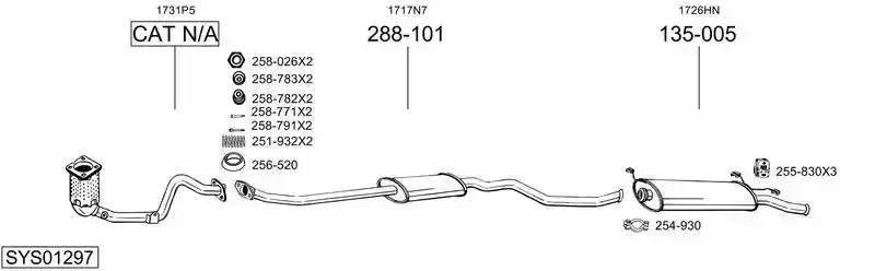 BOSAL SYS01297