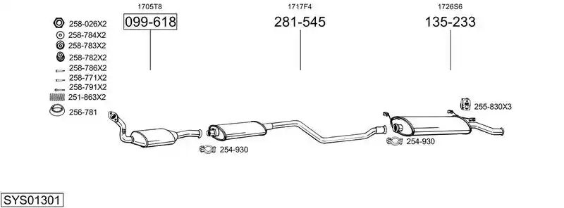 BOSAL SYS01301