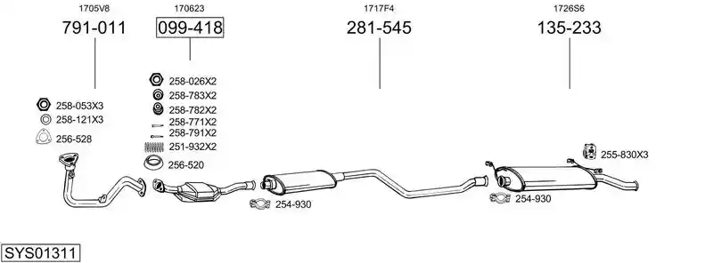 BOSAL SYS01311