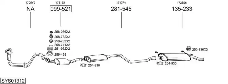 BOSAL SYS01312
