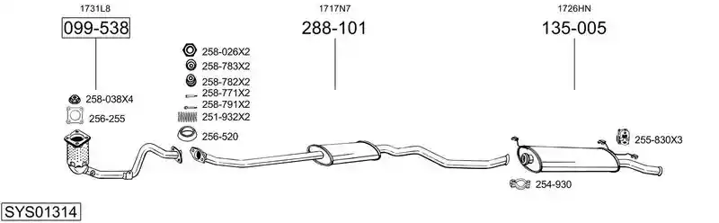 BOSAL SYS01314