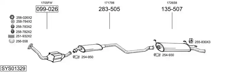 BOSAL SYS01329