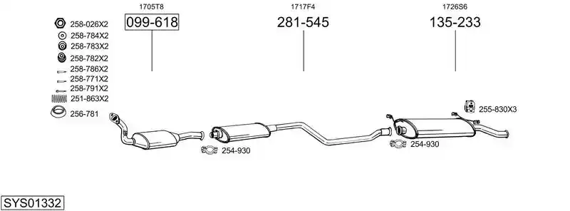 BOSAL SYS01332