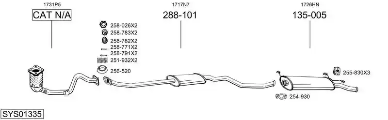 BOSAL SYS01335