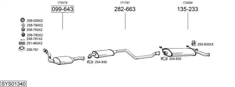 BOSAL SYS01340