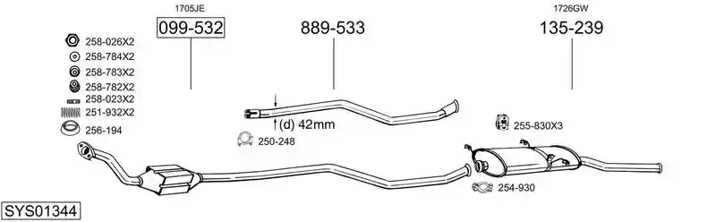 BOSAL SYS01344