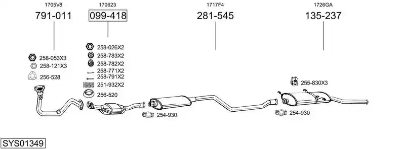 BOSAL SYS01349