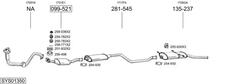 BOSAL SYS01350