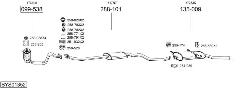 BOSAL SYS01352