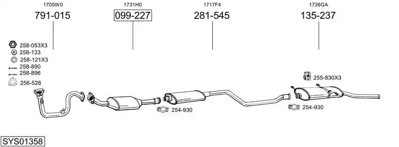 BOSAL SYS01358