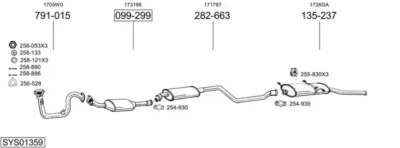 BOSAL SYS01359