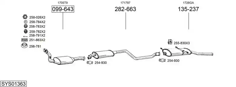BOSAL SYS01363