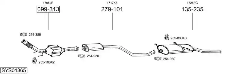 BOSAL SYS01365