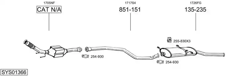 BOSAL SYS01366