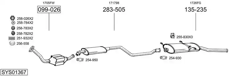 BOSAL SYS01367