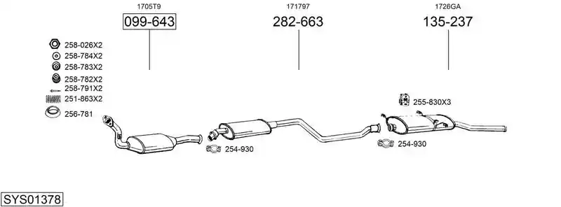 BOSAL SYS01378