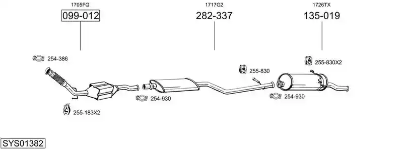 BOSAL SYS01382