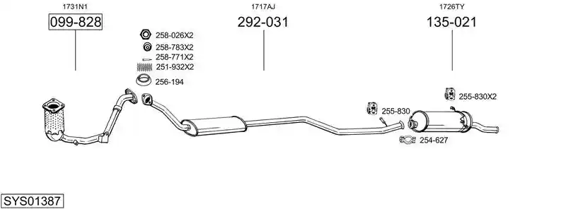 BOSAL SYS01387
