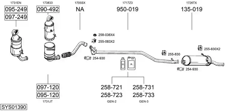 BOSAL SYS01390