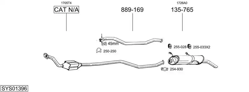 BOSAL SYS01396