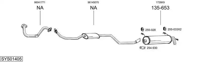 BOSAL SYS01405