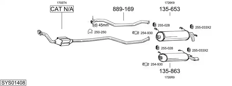 BOSAL SYS01408