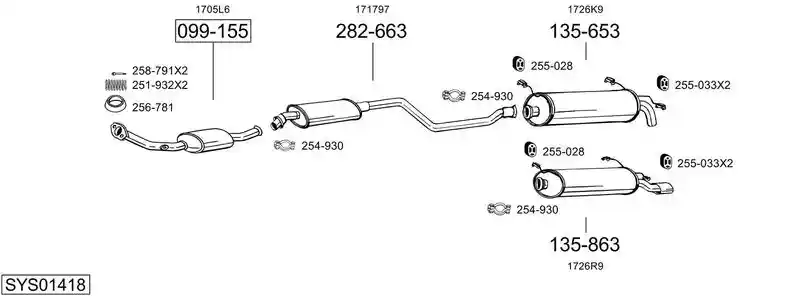 BOSAL SYS01418