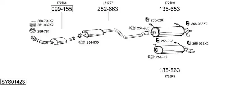 BOSAL SYS01423