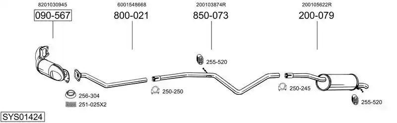BOSAL SYS01424