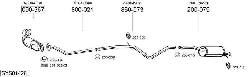 BOSAL SYS01426