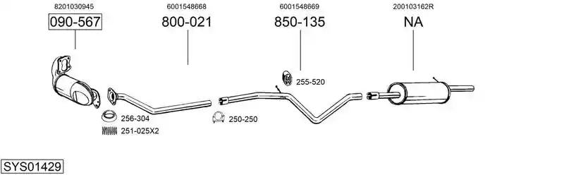 BOSAL SYS01429