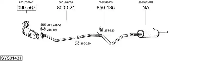 BOSAL SYS01431