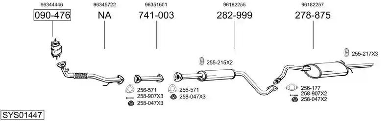 BOSAL SYS01447