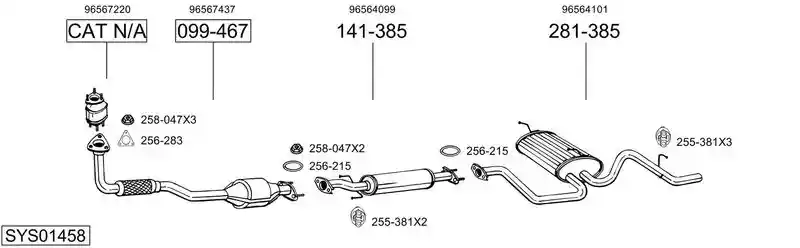 BOSAL SYS01458