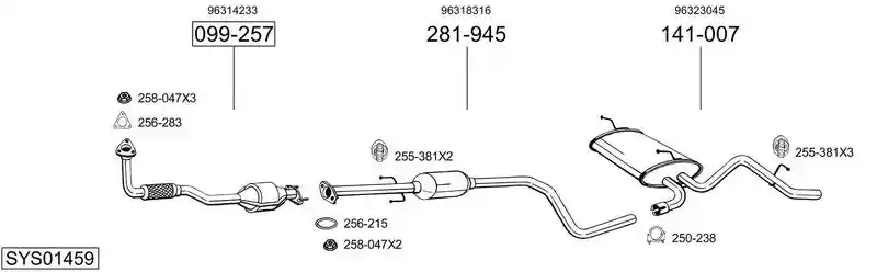 BOSAL SYS01459